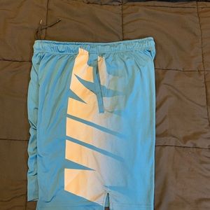 Blue Nike Athletic Shorts